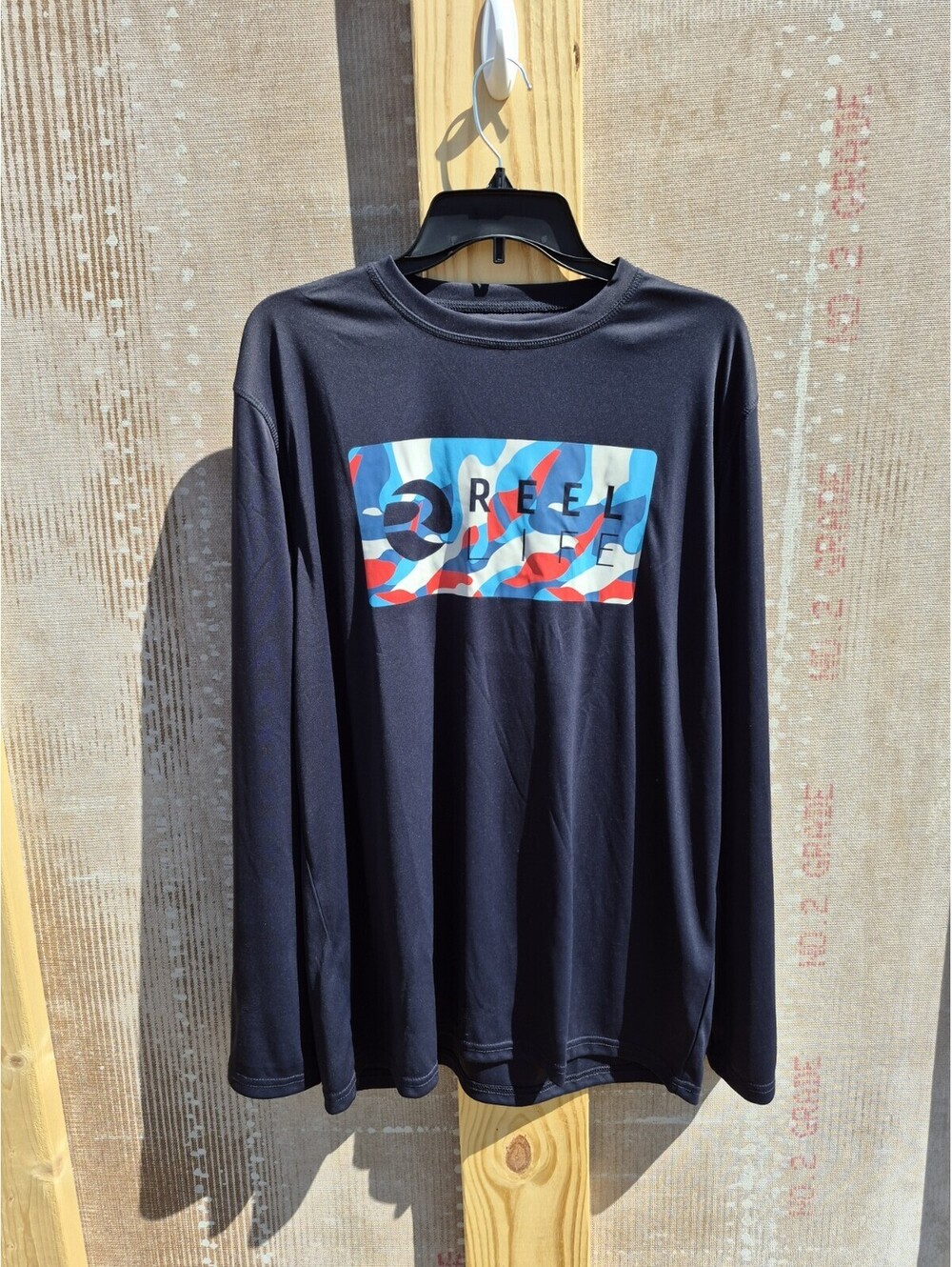 SALT LIFE LONG SLEEVE REEL LIFE SHIRT BLACK XL